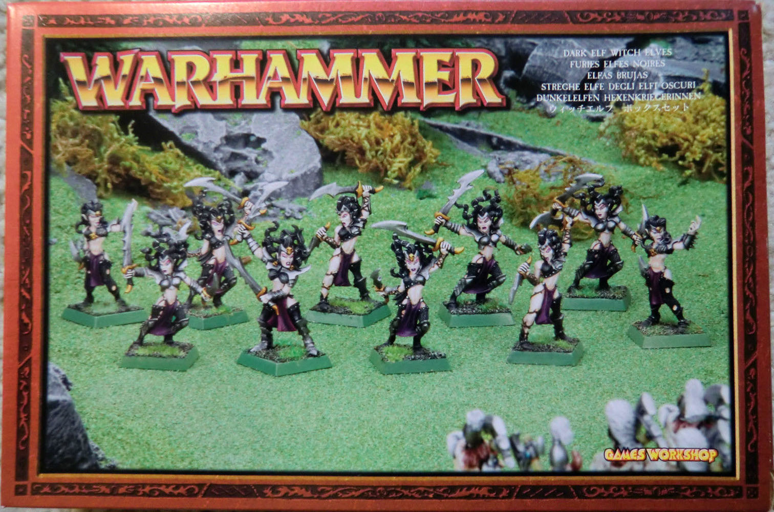 Games Workshop Warhammer Dark Elf cavaliers montés Elfes Metal Figure Entièrement neuf dans sa boîte new Épuisé